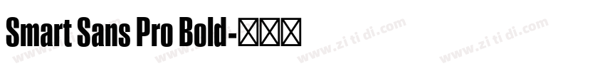 Smart Sans Pro Bold字体转换